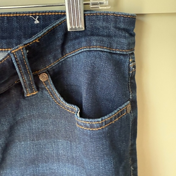 EUC Talbots Crop Straight Leg Jeans Dark Blue SZ 14 - Picture 5 of 11